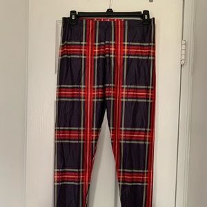 Plaid leggings